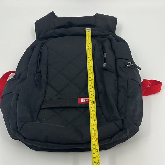 CASELOGIC Laptop Backpack Black with Red straps EUC - Picture 10 of 13